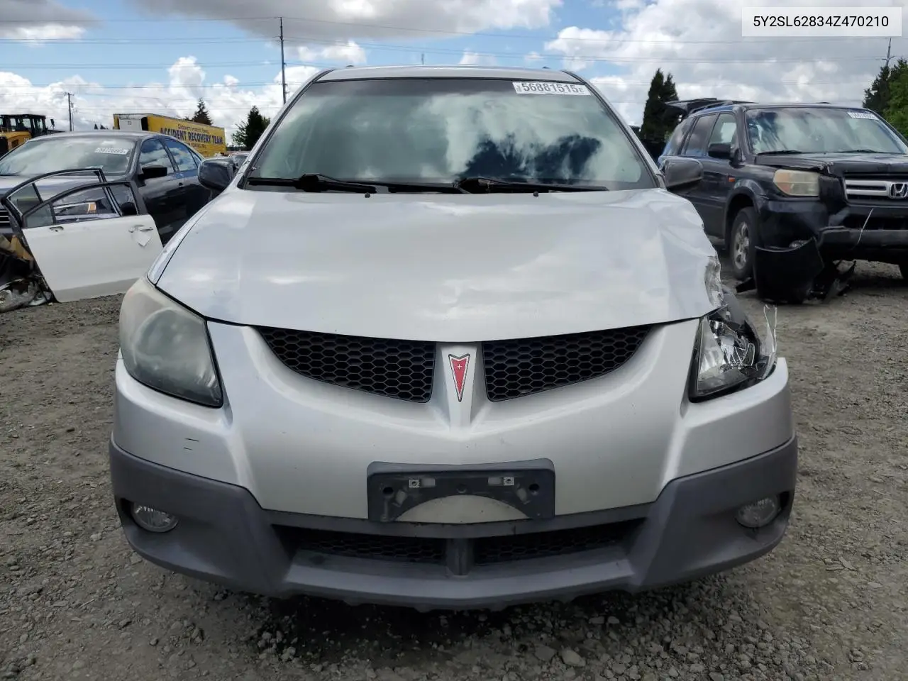2004 Pontiac Vibe VIN: 5Y2SL62834Z470210 Lot: 56881515