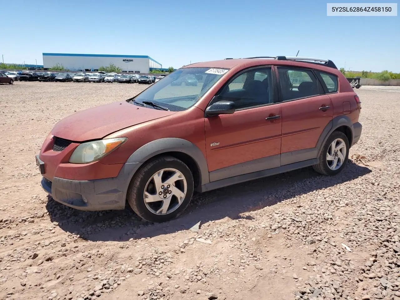 2004 Pontiac Vibe VIN: 5Y2SL62864Z458150 Lot: 61735405