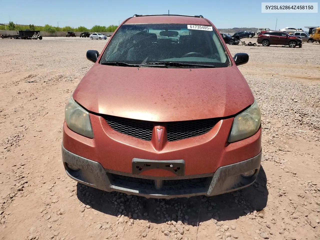 2004 Pontiac Vibe VIN: 5Y2SL62864Z458150 Lot: 61735405