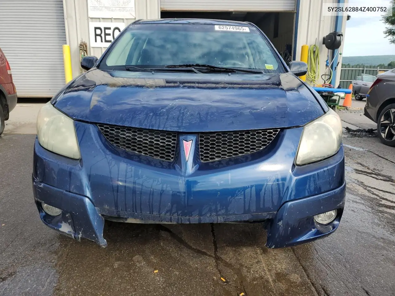2004 Pontiac Vibe VIN: 5Y2SL62884Z400752 Lot: 62574965