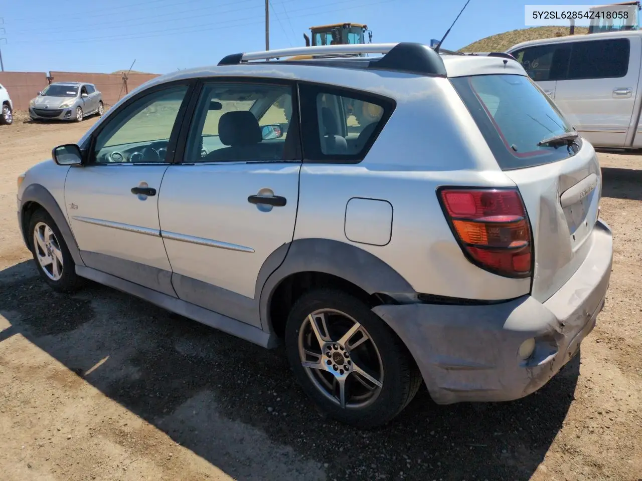2004 Pontiac Vibe VIN: 5Y2SL62854Z418058 Lot: 62683835