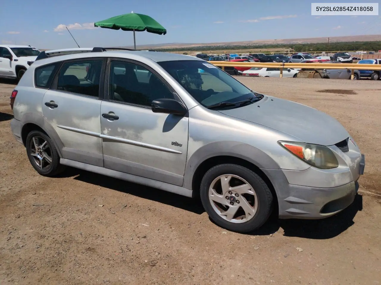 2004 Pontiac Vibe VIN: 5Y2SL62854Z418058 Lot: 62683835