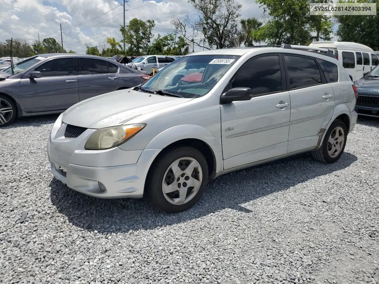2004 Pontiac Vibe VIN: 5Y2SL62814Z403394 Lot: 62699785