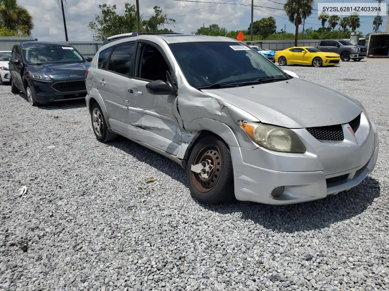 2004 Pontiac Vibe VIN: 5Y2SL62814Z403394 Lot: 62699785