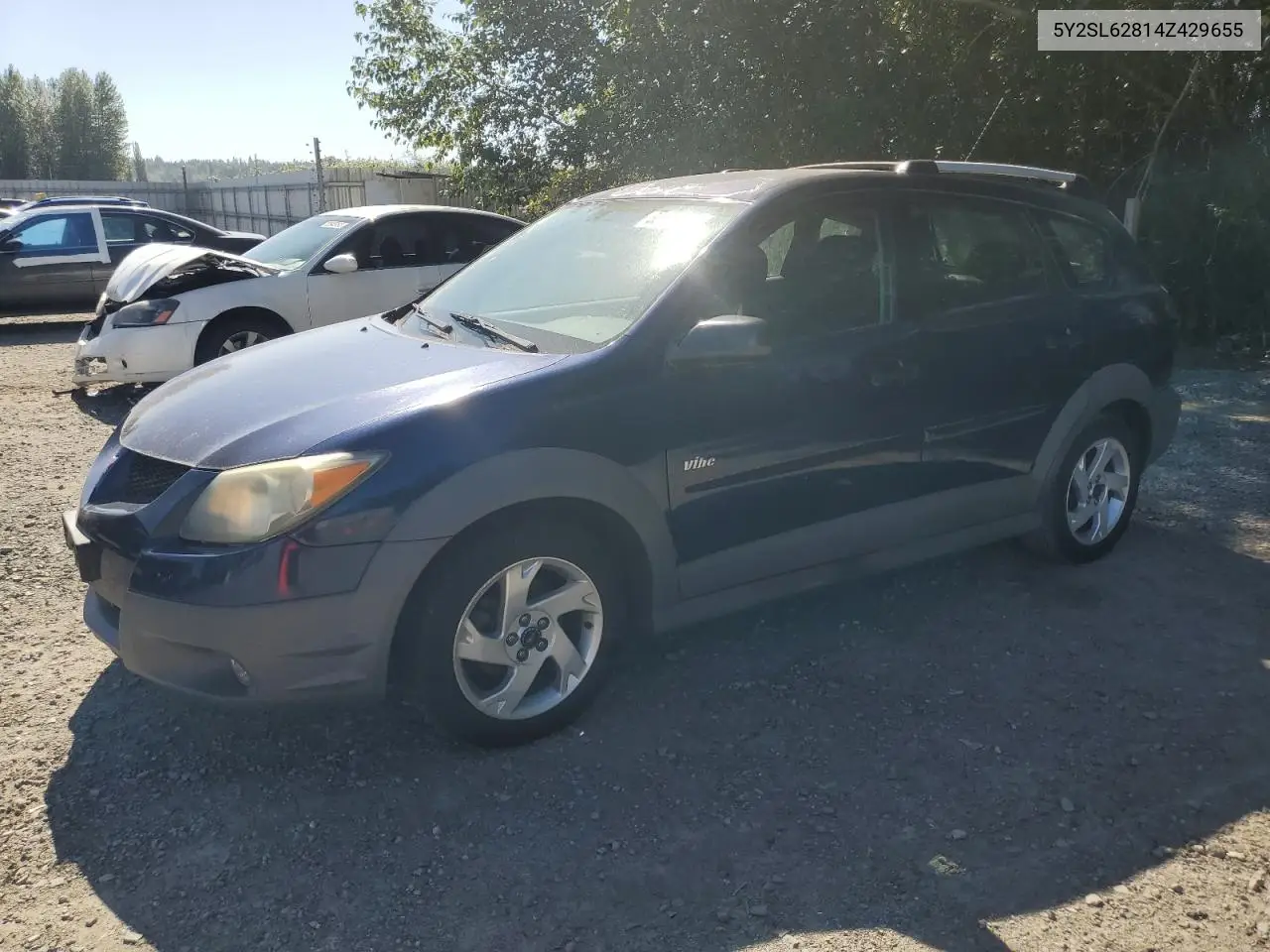 2004 Pontiac Vibe VIN: 5Y2SL62814Z429655 Lot: 63421745