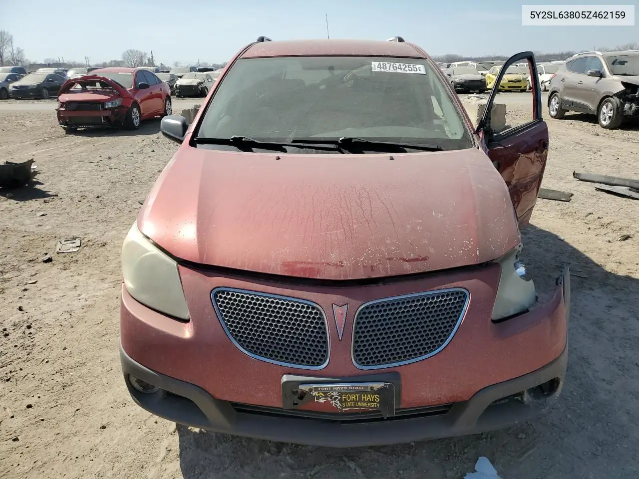 2005 Pontiac Vibe VIN: 5Y2SL63805Z462159 Lot: 48764255