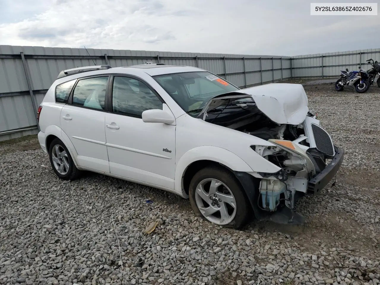 2005 Pontiac Vibe VIN: 5Y2SL63865Z402676 Lot: 50973075
