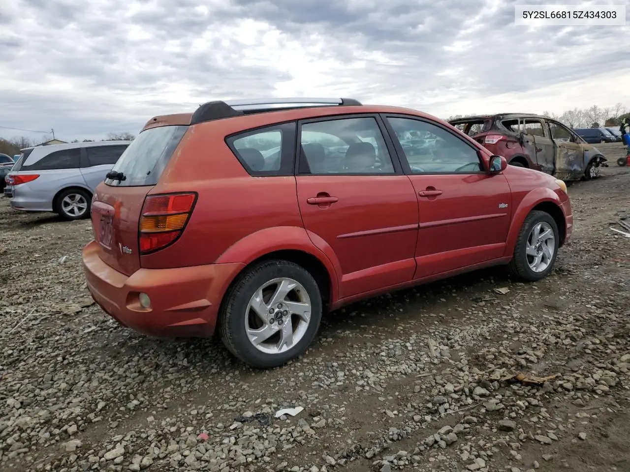 2005 Pontiac Vibe VIN: 5Y2SL66815Z434303 Lot: 52952265