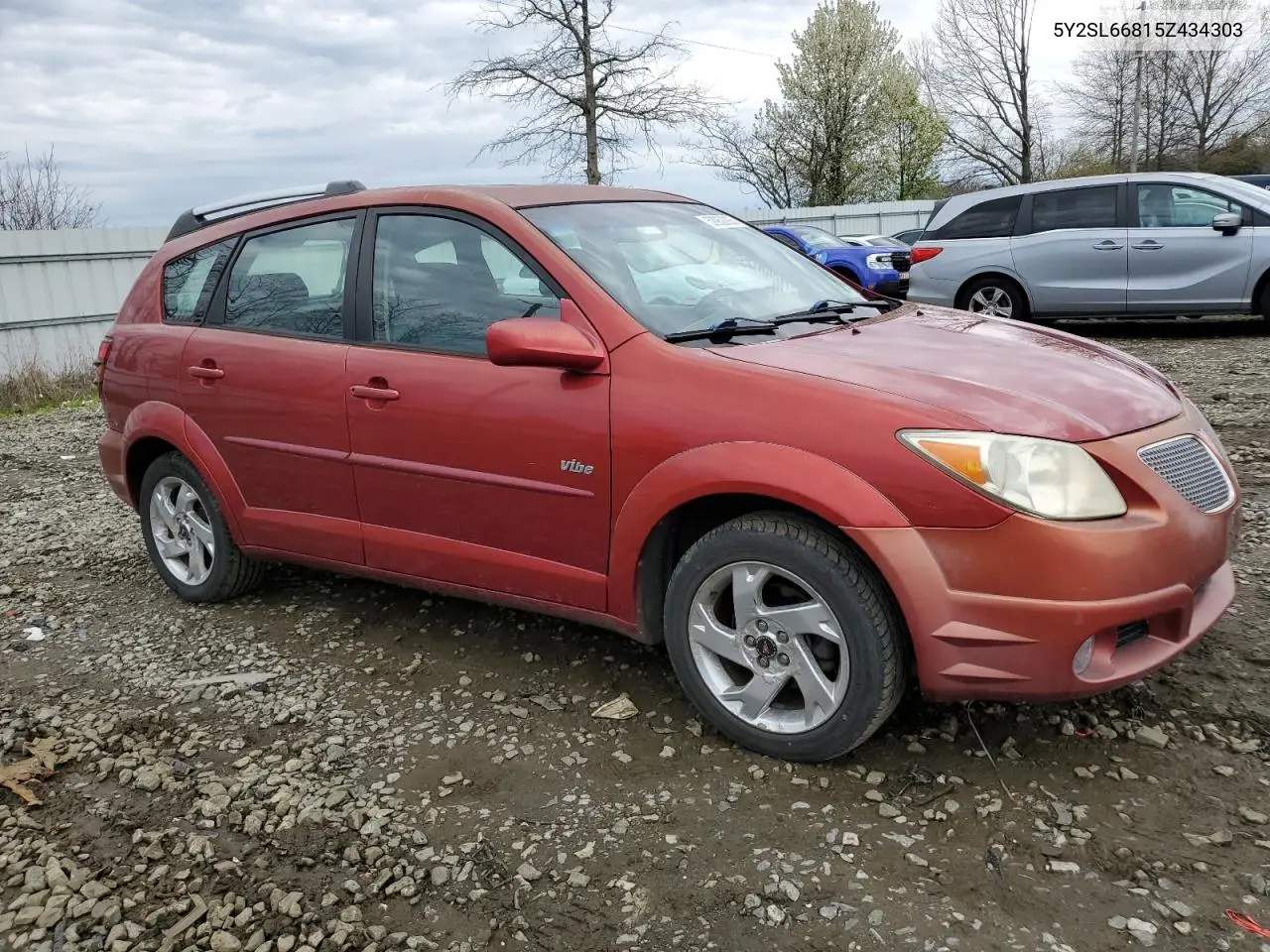 2005 Pontiac Vibe VIN: 5Y2SL66815Z434303 Lot: 52952265