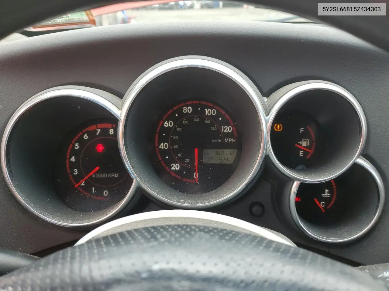 2005 Pontiac Vibe VIN: 5Y2SL66815Z434303 Lot: 52952265