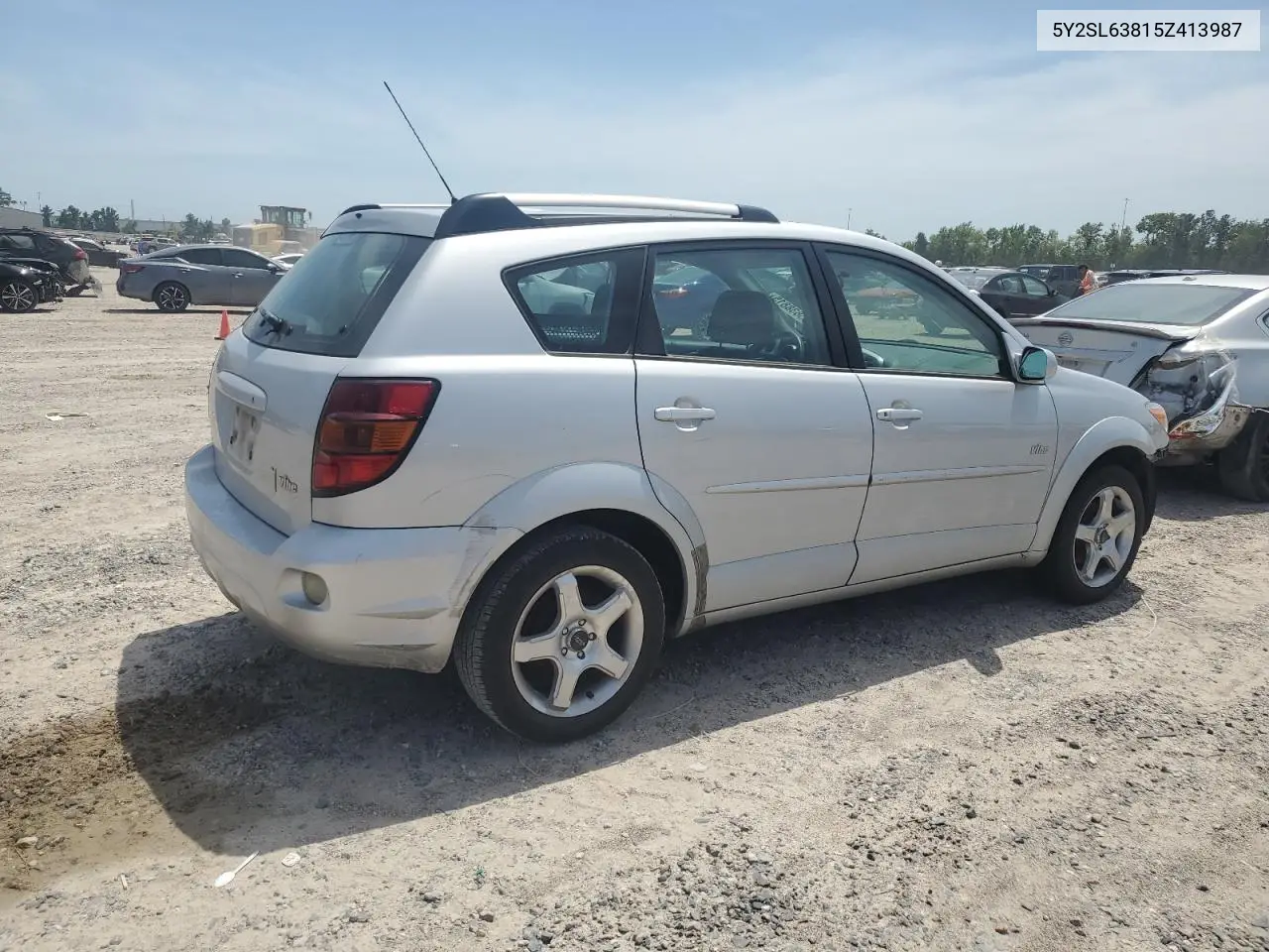 2005 Pontiac Vibe VIN: 5Y2SL63815Z413987 Lot: 55838815