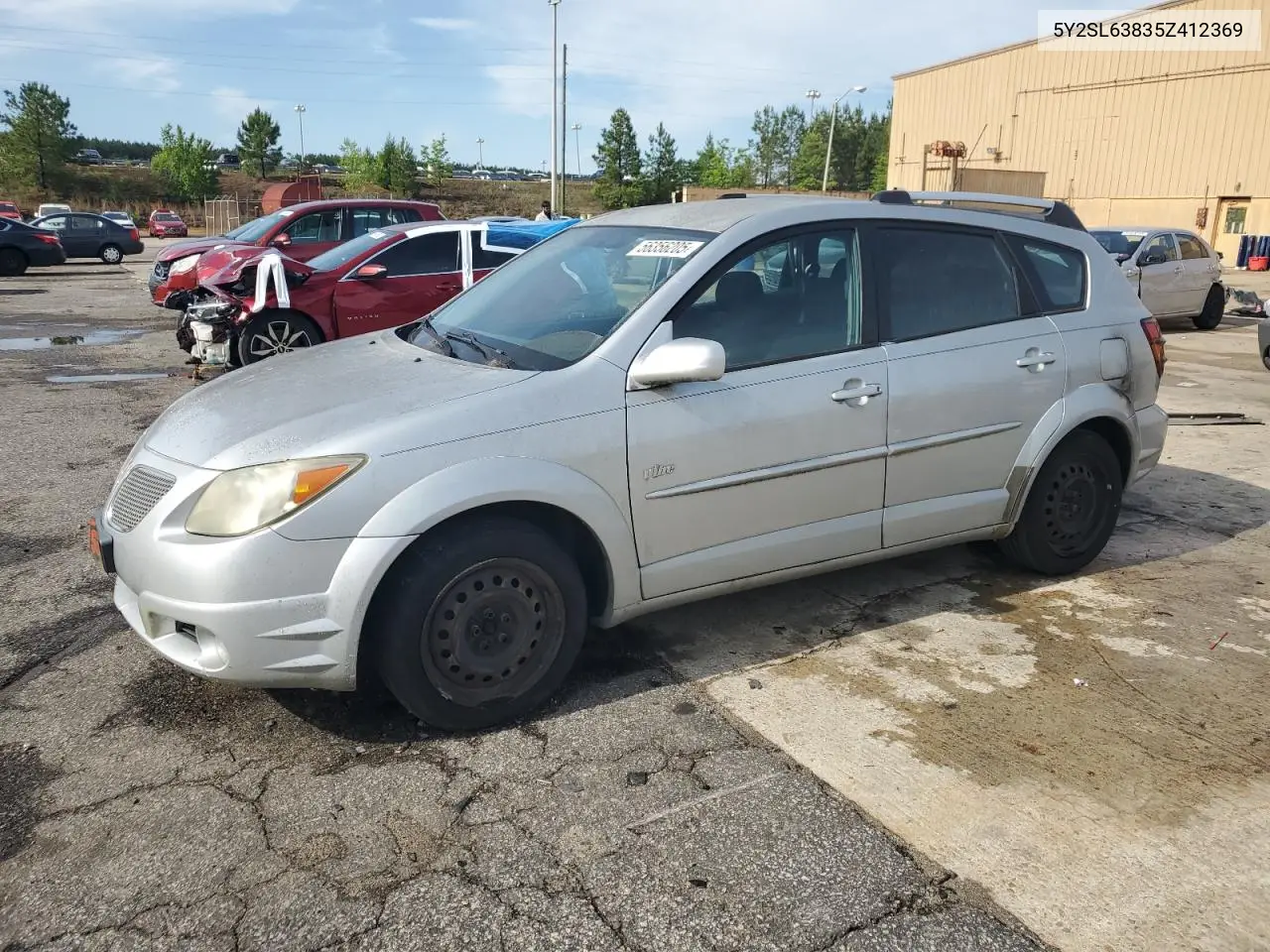 2005 Pontiac Vibe VIN: 5Y2SL63835Z412369 Lot: 56356205