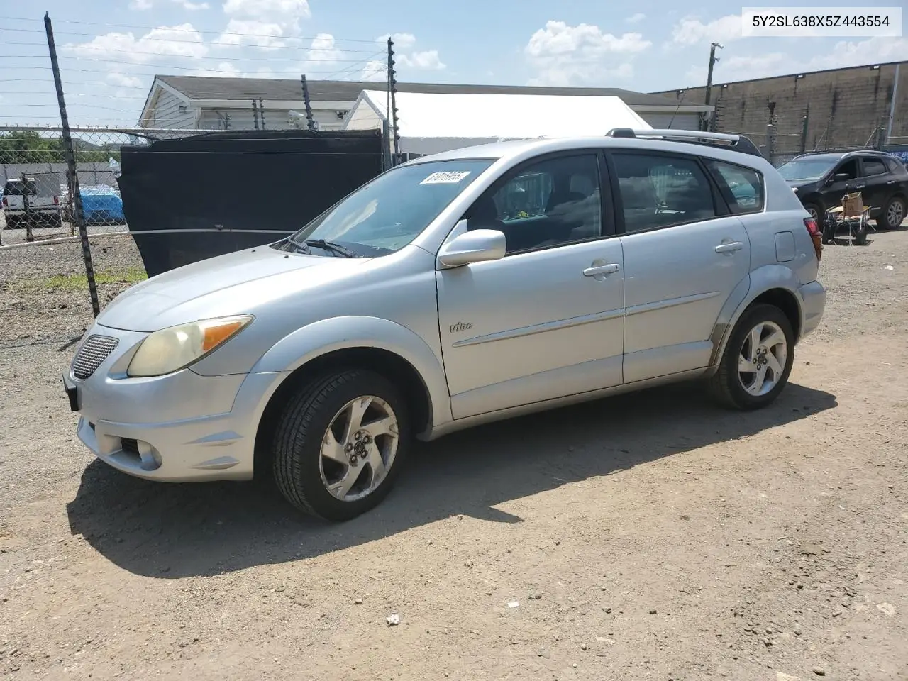 2005 Pontiac Vibe VIN: 5Y2SL638X5Z443554 Lot: 61015955
