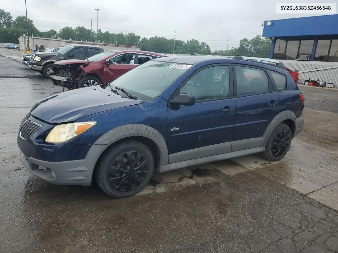 2005 Pontiac Vibe VIN: 5Y2SL63835Z456548 Lot: 61876475
