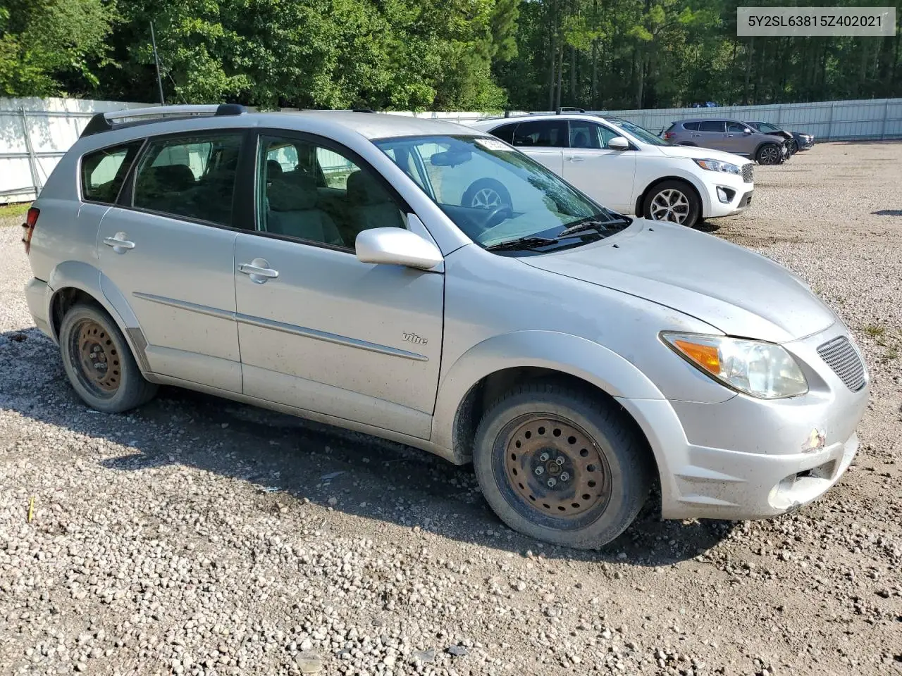 2005 Pontiac Vibe VIN: 5Y2SL63815Z402021 Lot: 61993385