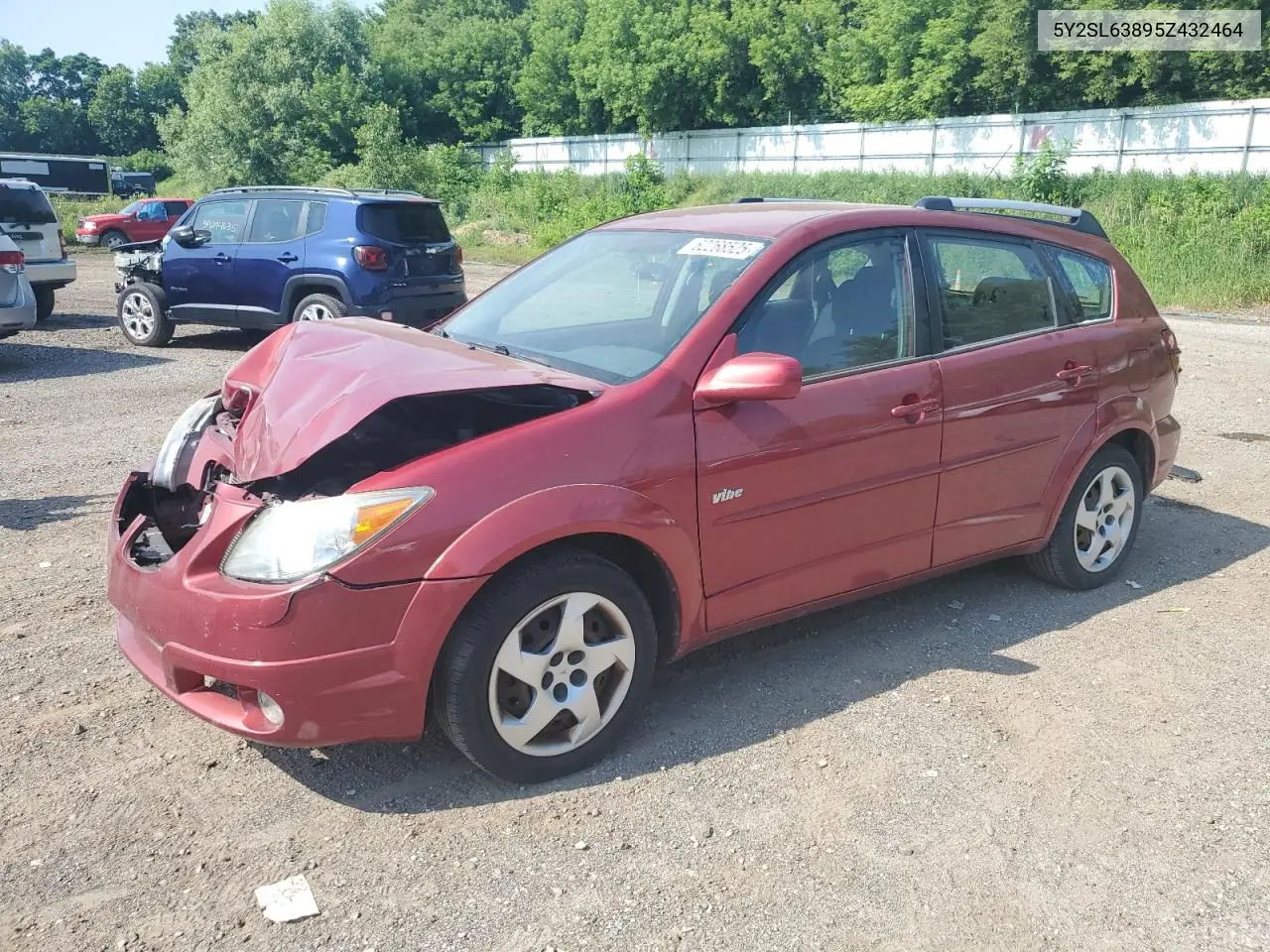 2005 Pontiac Vibe VIN: 5Y2SL63895Z432464 Lot: 62268525