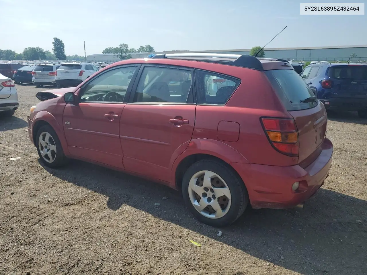 2005 Pontiac Vibe VIN: 5Y2SL63895Z432464 Lot: 62268525