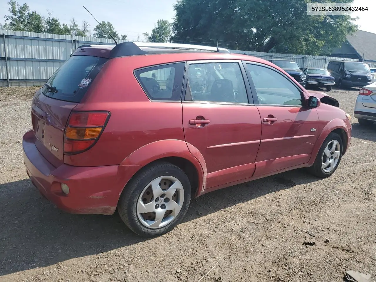 2005 Pontiac Vibe VIN: 5Y2SL63895Z432464 Lot: 62268525