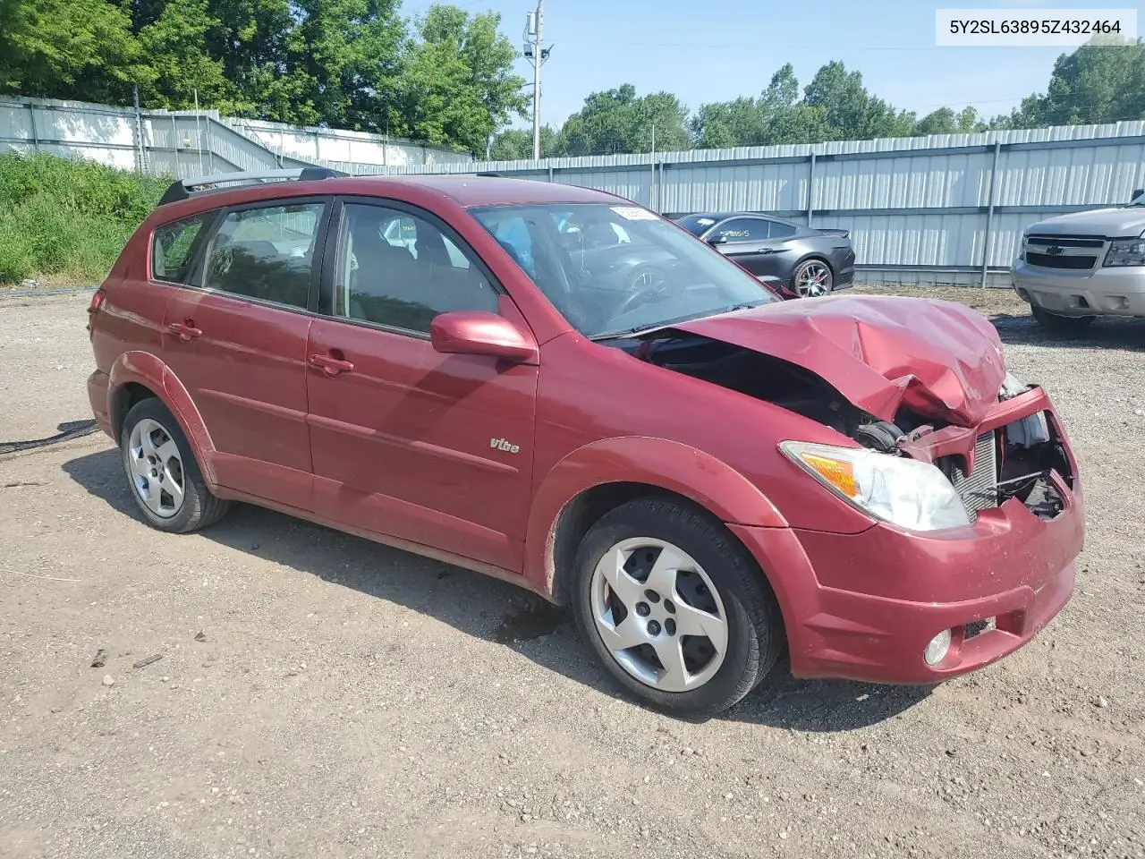 2005 Pontiac Vibe VIN: 5Y2SL63895Z432464 Lot: 62268525