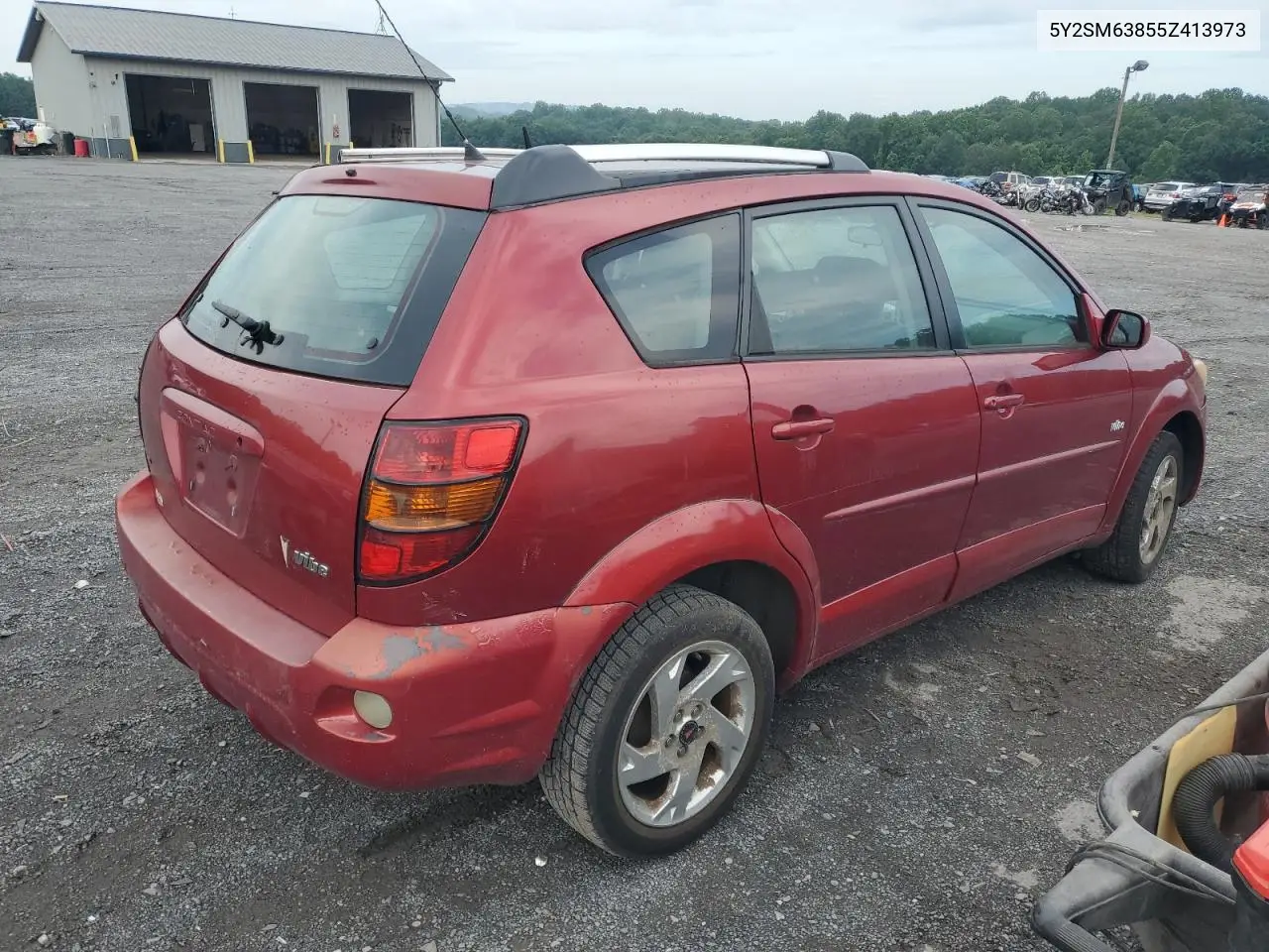 2005 Pontiac Vibe VIN: 5Y2SM63855Z413973 Lot: 62861305