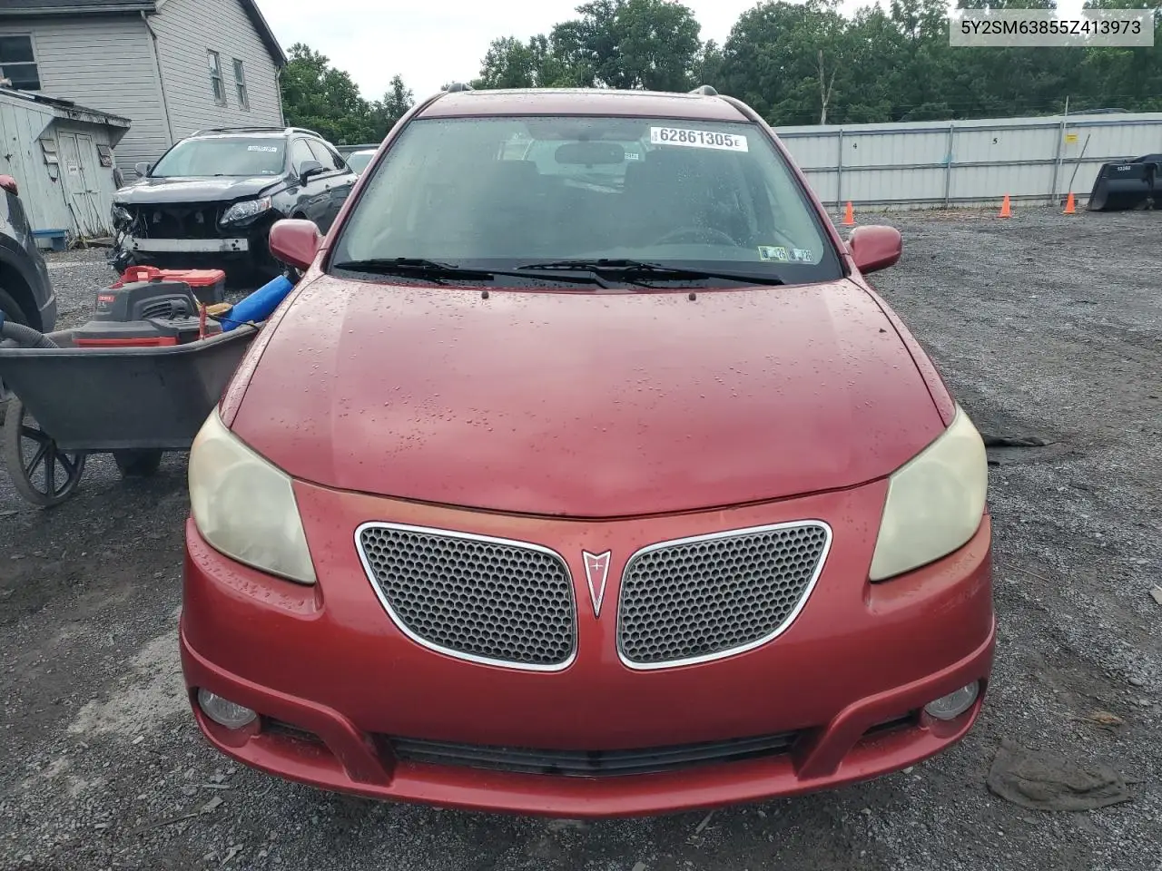 2005 Pontiac Vibe VIN: 5Y2SM63855Z413973 Lot: 62861305