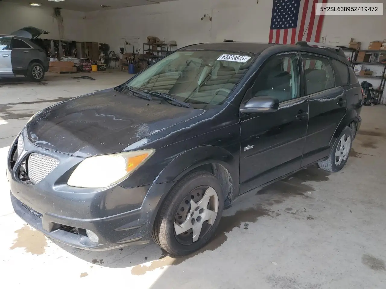 2005 Pontiac Vibe VIN: 5Y2SL63895Z419472 Lot: 63623645