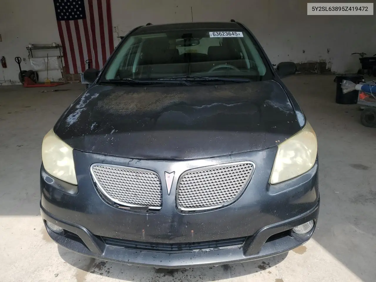 2005 Pontiac Vibe VIN: 5Y2SL63895Z419472 Lot: 63623645