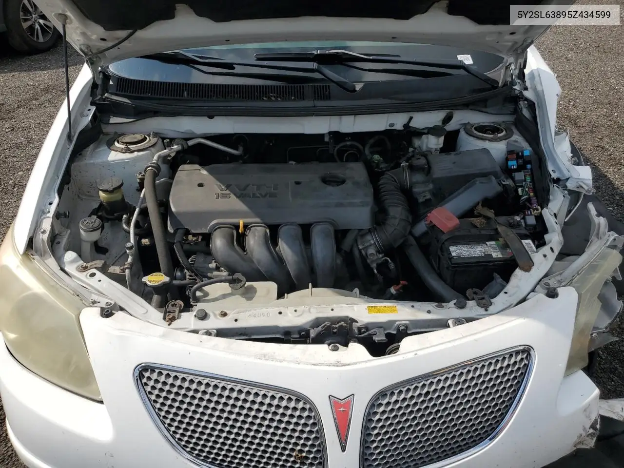 2005 Pontiac Vibe VIN: 5Y2SL63895Z434599 Lot: 64432675