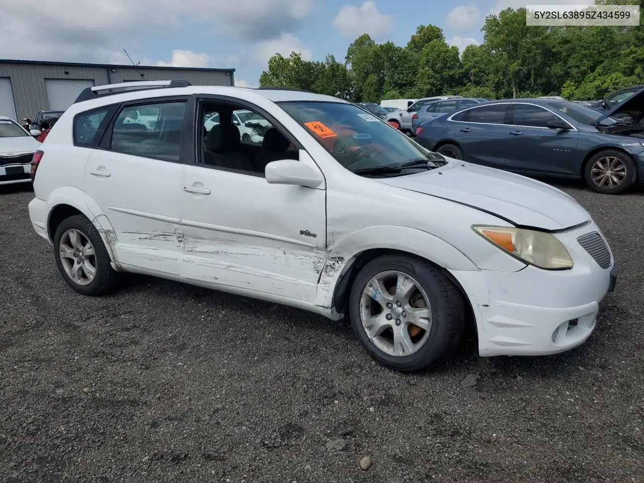 2005 Pontiac Vibe VIN: 5Y2SL63895Z434599 Lot: 64432675