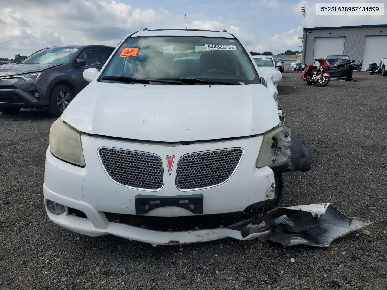 2005 Pontiac Vibe VIN: 5Y2SL63895Z434599 Lot: 64432675