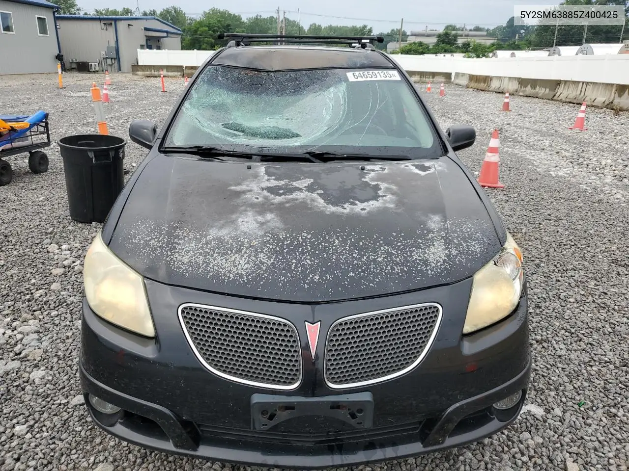 2005 Pontiac Vibe VIN: 5Y2SM63885Z400425 Lot: 64659135