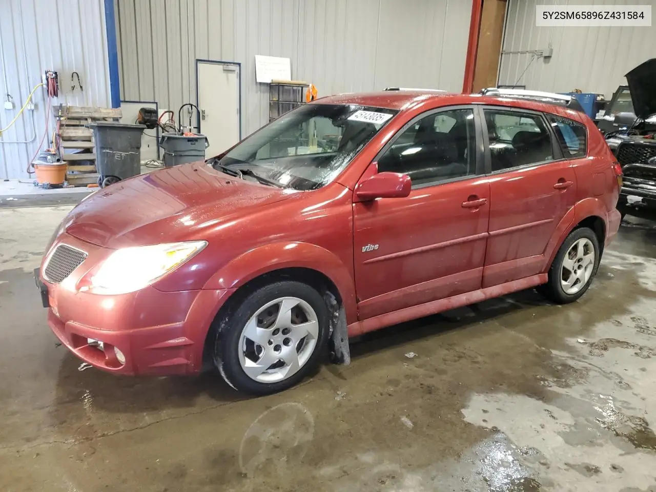 2006 Pontiac Vibe VIN: 5Y2SM65896Z431584 Lot: 45143035