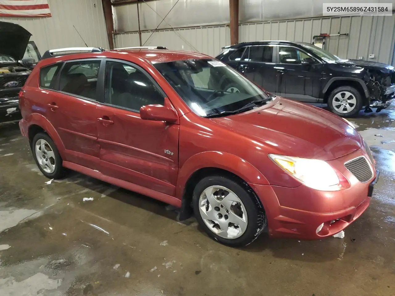 2006 Pontiac Vibe VIN: 5Y2SM65896Z431584 Lot: 45143035