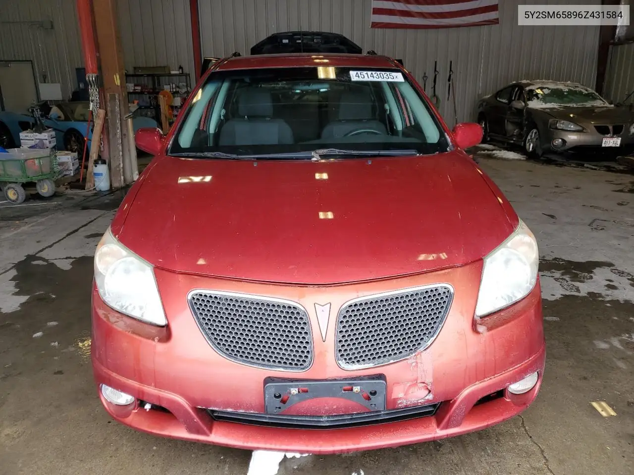 2006 Pontiac Vibe VIN: 5Y2SM65896Z431584 Lot: 45143035