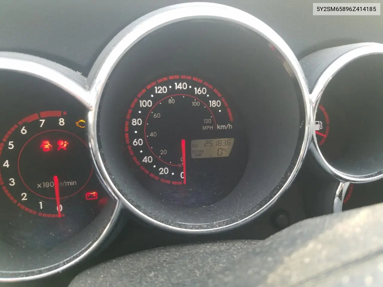 2006 Pontiac Vibe VIN: 5Y2SM65896Z414185 Lot: 49672935