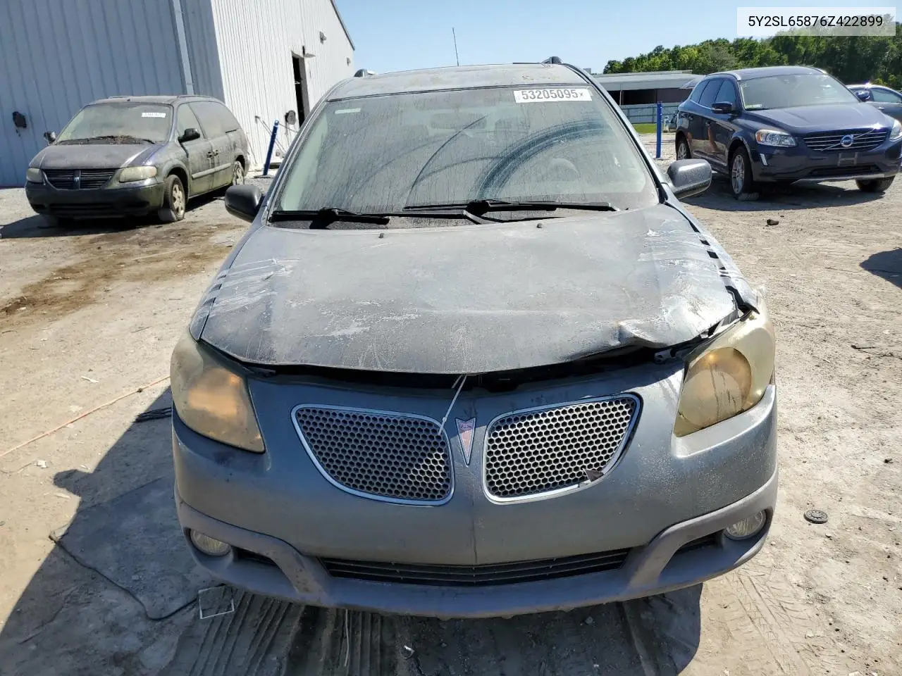 2006 Pontiac Vibe VIN: 5Y2SL65876Z422899 Lot: 53205095