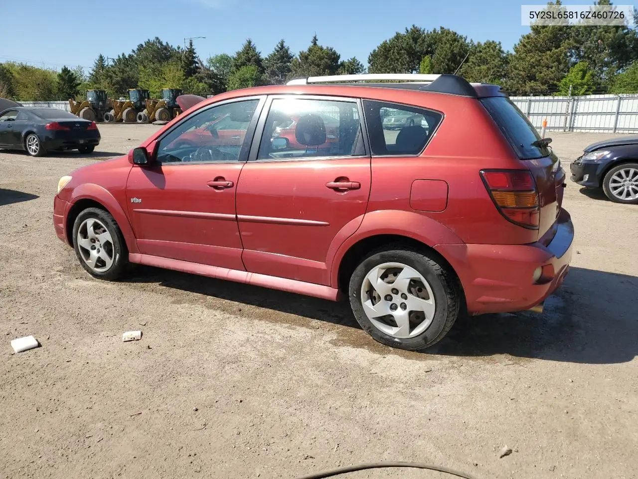 2006 Pontiac Vibe VIN: 5Y2SL65816Z460726 Lot: 56063175