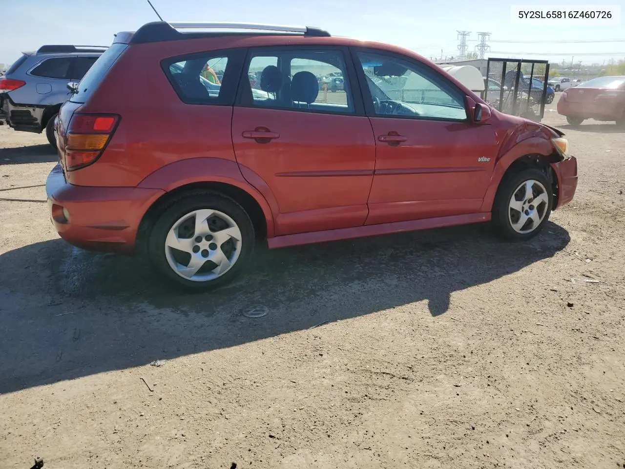 2006 Pontiac Vibe VIN: 5Y2SL65816Z460726 Lot: 56063175