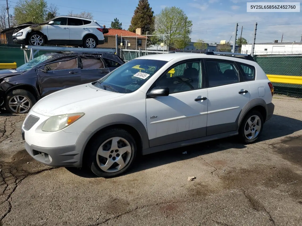 2006 Pontiac Vibe VIN: 5Y2SL65856Z452760 Lot: 56246455