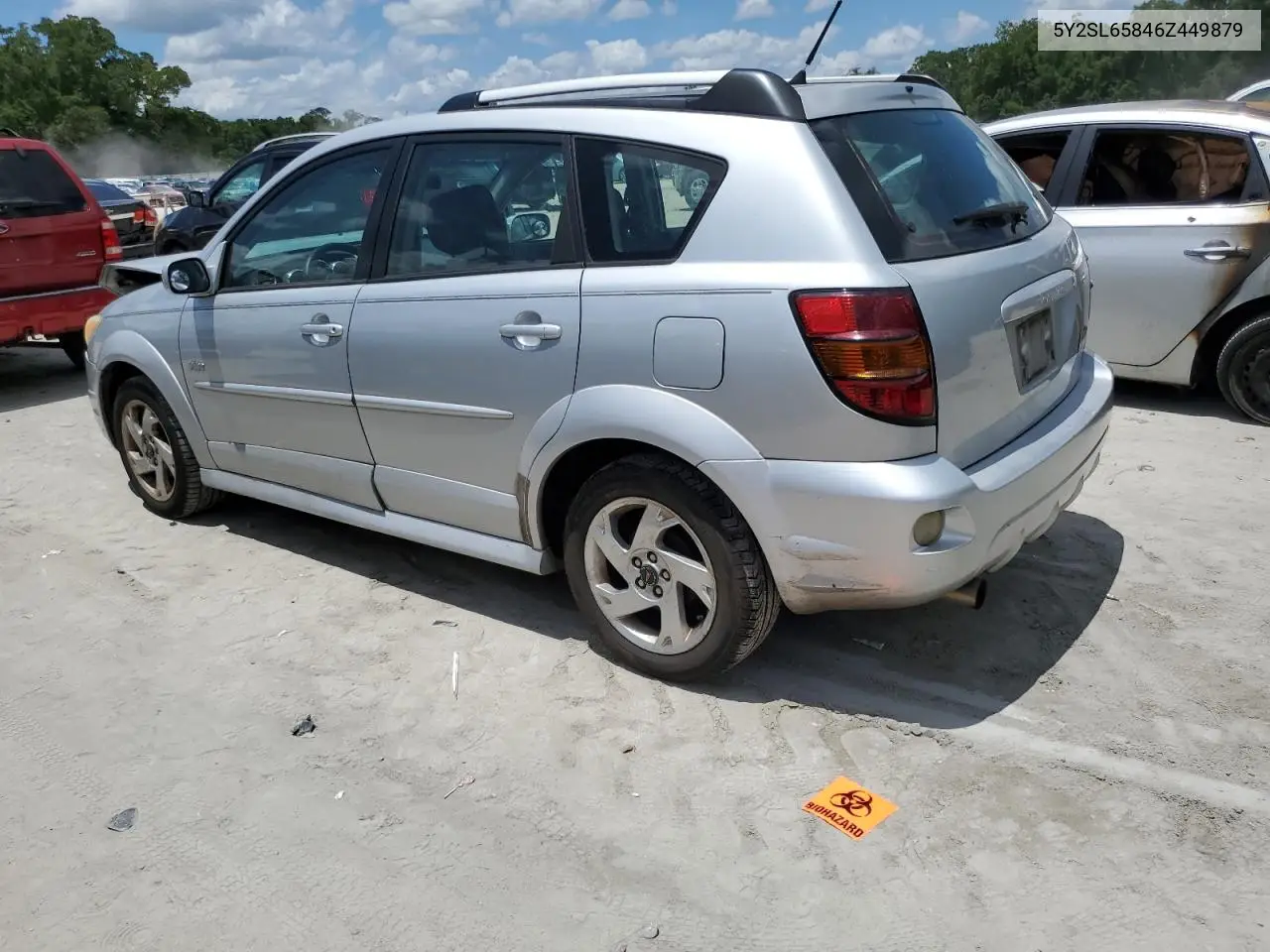 2006 Pontiac Vibe VIN: 5Y2SL65846Z449879 Lot: 62374075