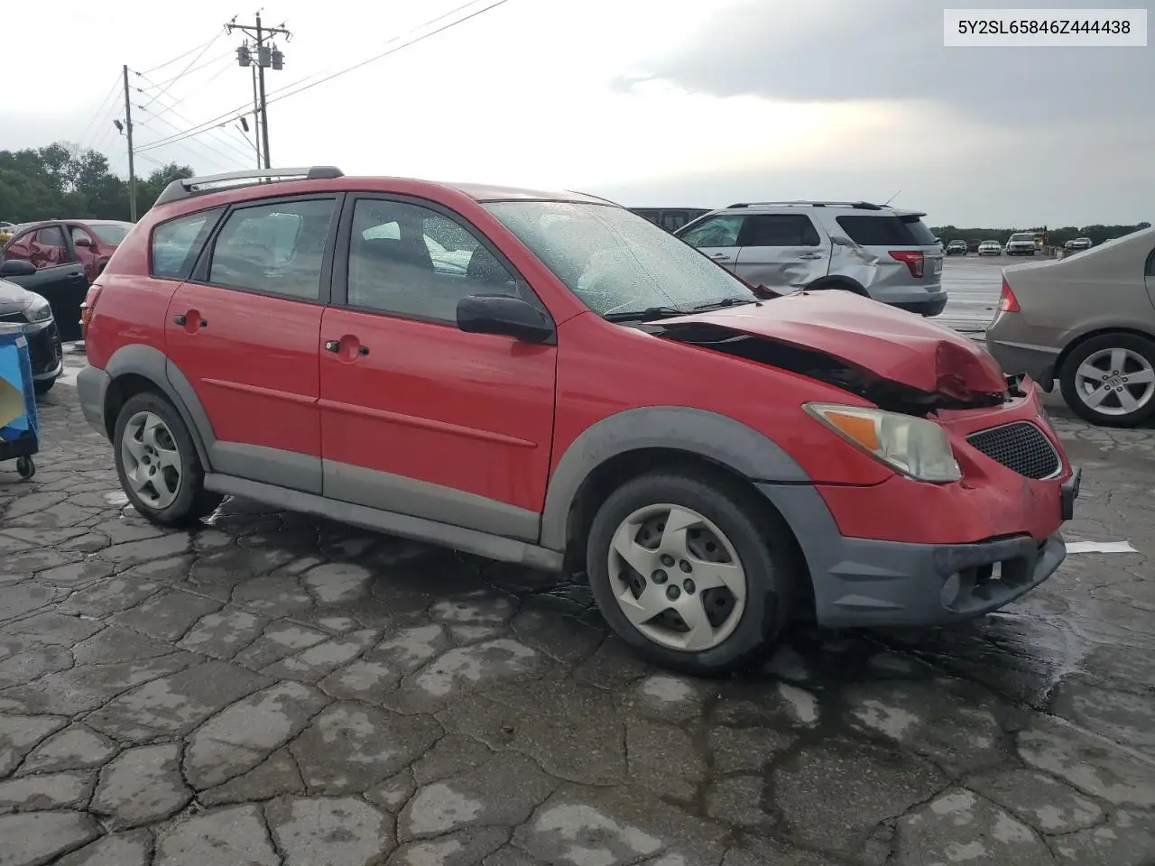 2006 Pontiac Vibe VIN: 5Y2SL65846Z444438 Lot: 62760495