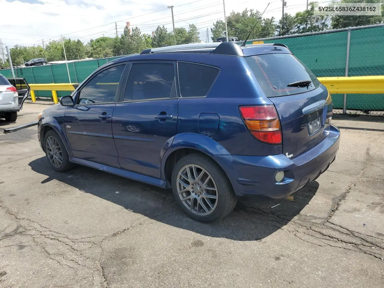2006 Pontiac Vibe VIN: 5Y2SL65836Z438162 Lot: 62879385