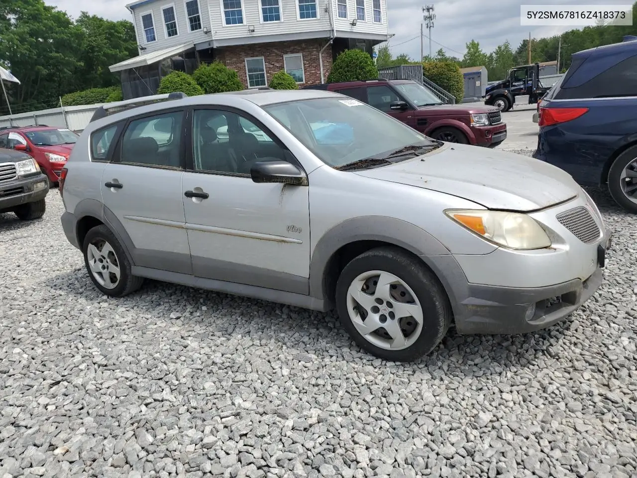 2006 Pontiac Vibe VIN: 5Y2SM67816Z418373 Lot: 63330155