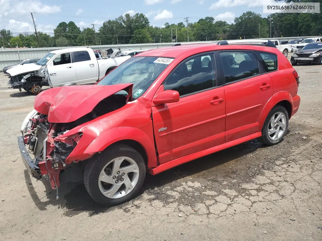 2006 Pontiac Vibe VIN: 5Y2SL65876Z460701 Lot: 64394355