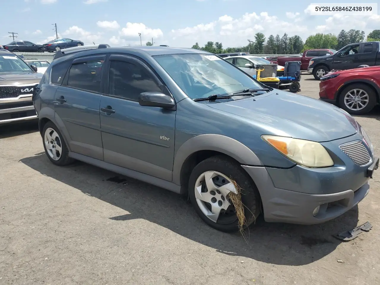 2006 Pontiac Vibe VIN: 5Y2SL65846Z438199 Lot: 64661365