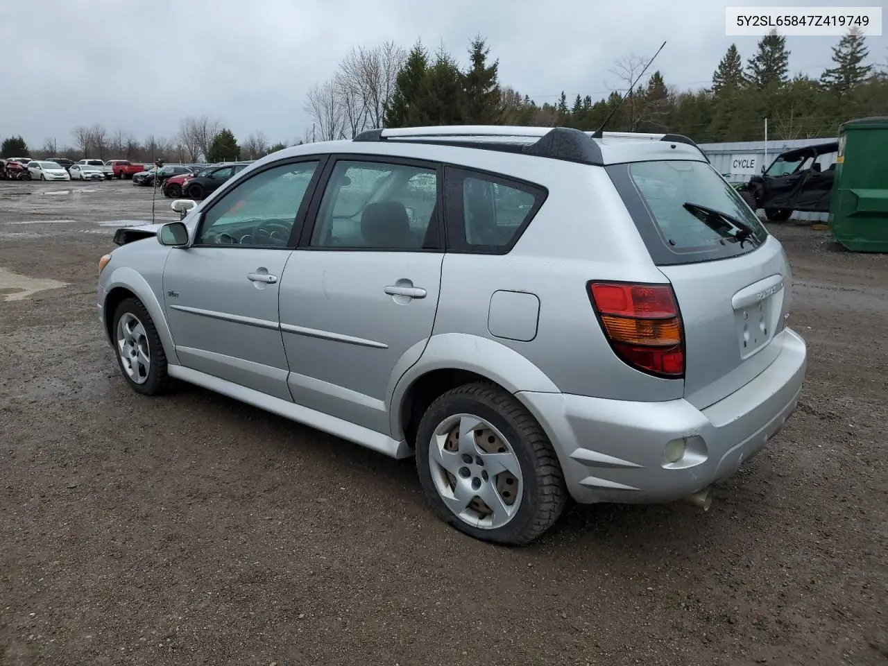 2007 Pontiac Vibe VIN: 5Y2SL65847Z419749 Lot: 51688015
