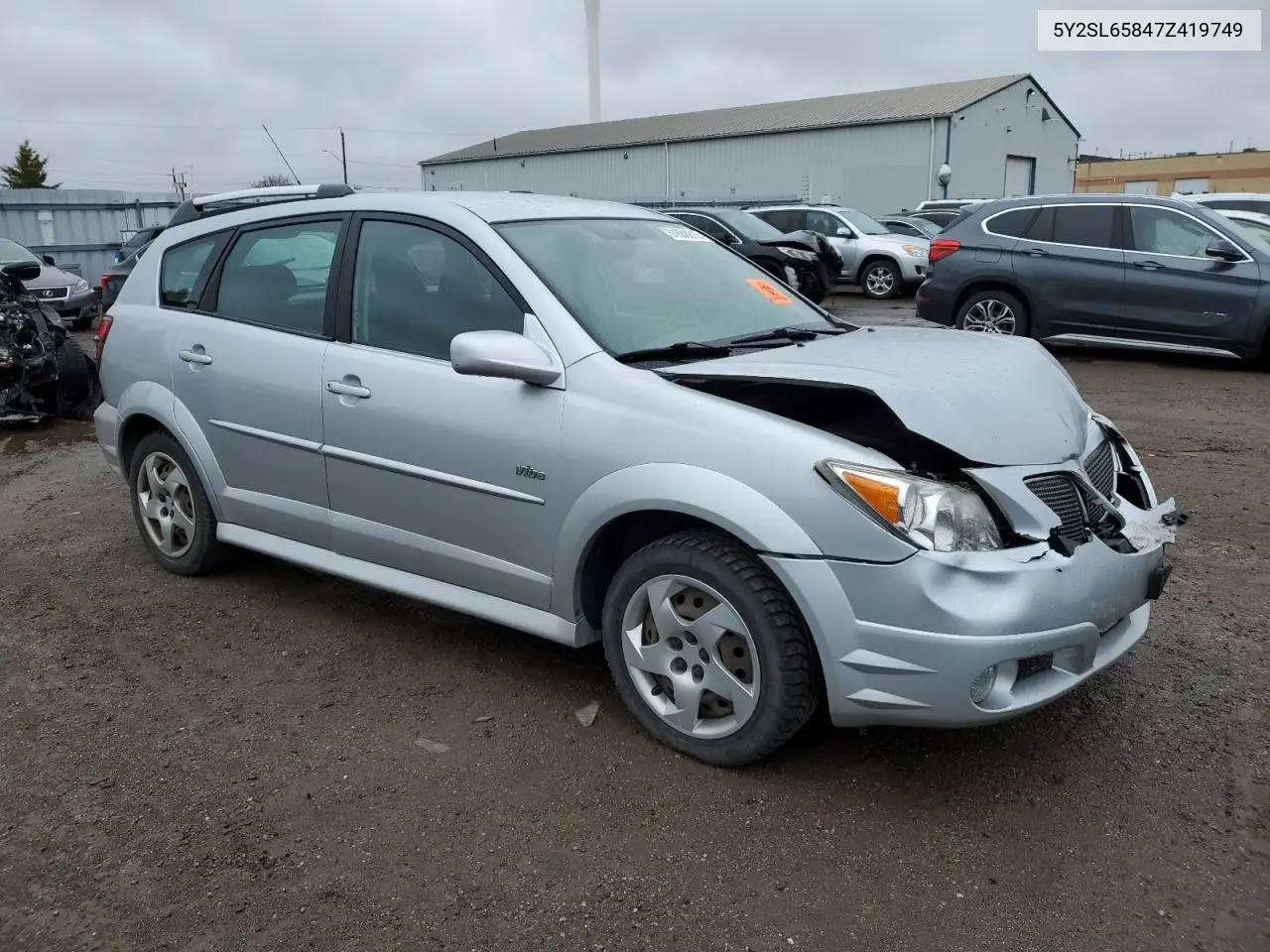 2007 Pontiac Vibe VIN: 5Y2SL65847Z419749 Lot: 51688015