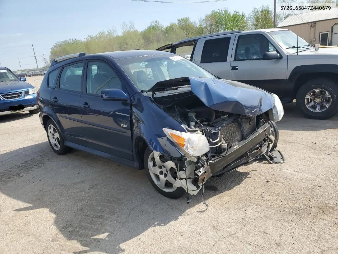 2007 Pontiac Vibe VIN: 5Y2SL65847Z440679 Lot: 54513125