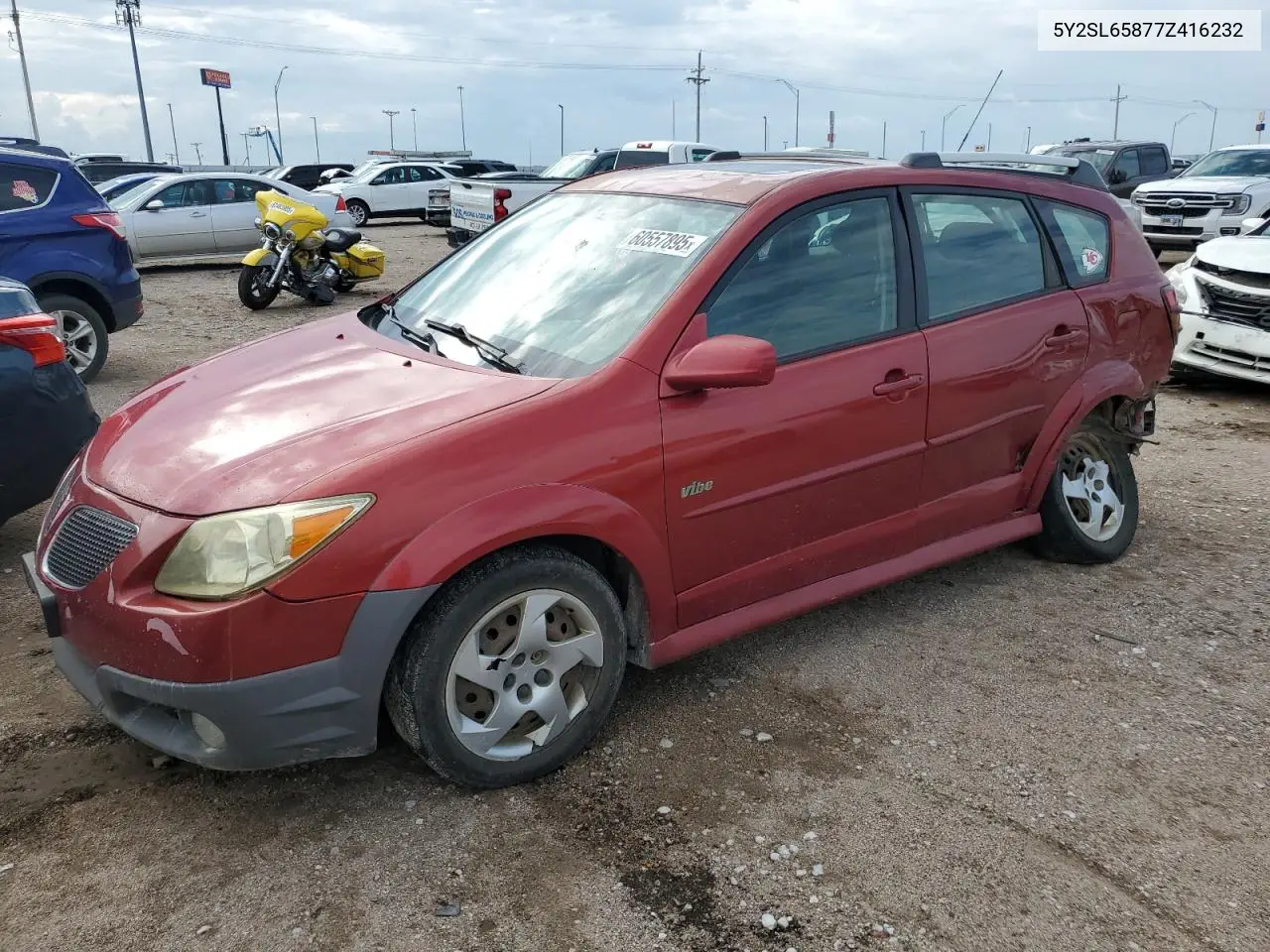 2007 Pontiac Vibe VIN: 5Y2SL65877Z416232 Lot: 60557895