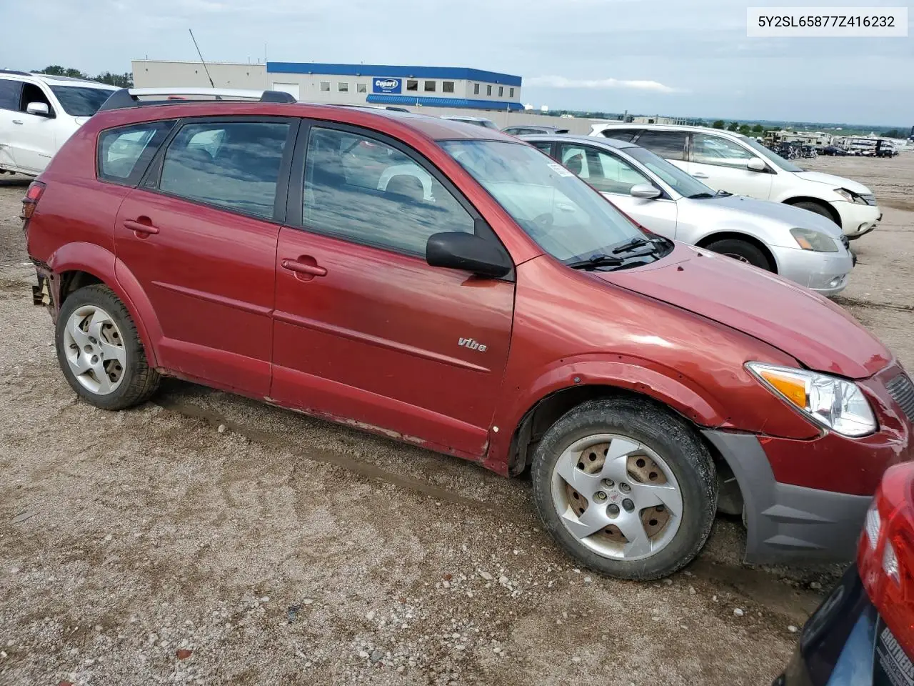 2007 Pontiac Vibe VIN: 5Y2SL65877Z416232 Lot: 60557895